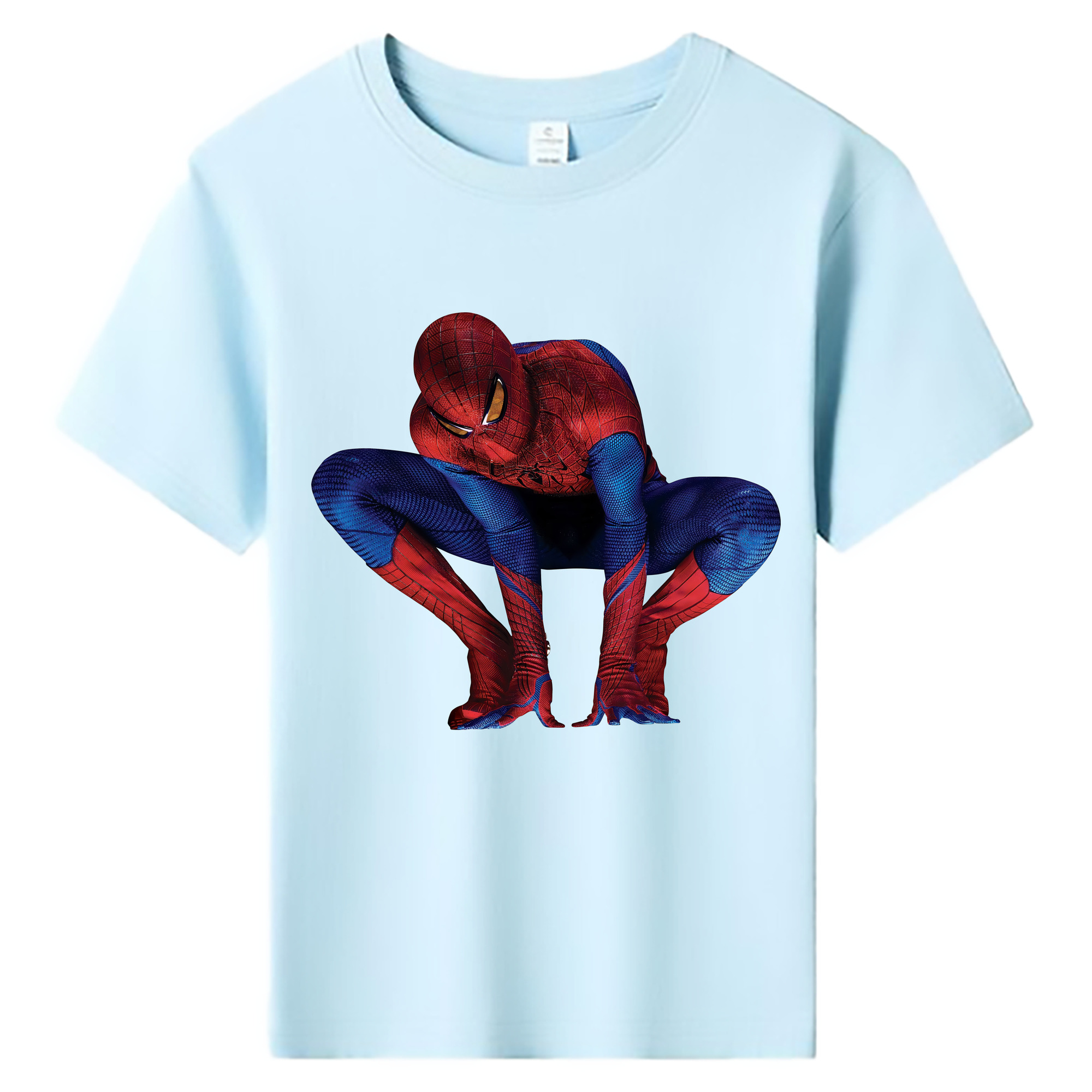（画像用） Spider Man スパイダーマン 綿100％キッズTシャツ（フロントプリント）